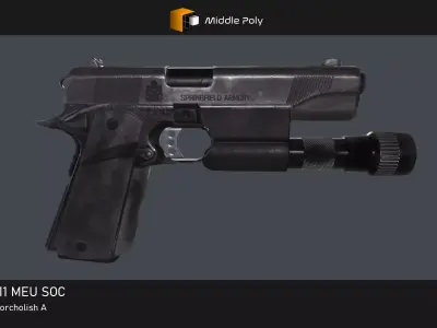 1911 MEU SOC Low-poly 3D model