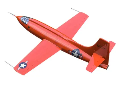 bell X-1 and Boeing B-29 3D model