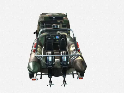 Tracked armored vehicle Low-poly 3D model buy