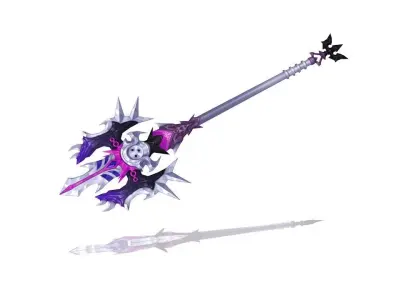 Corrupted Holy Spear Low-poly 3D model