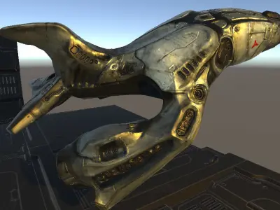 Heavy Sci-Fi Bomber 3D model