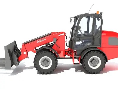 Grab Bucket Telehandler 3D model
