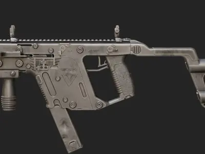 Kriss Vector Low-poly 3D model order