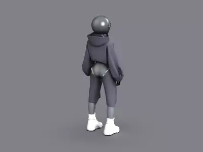 Night City Character Resident 3D model shop