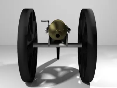 Gatling Gun Type 1 3D model