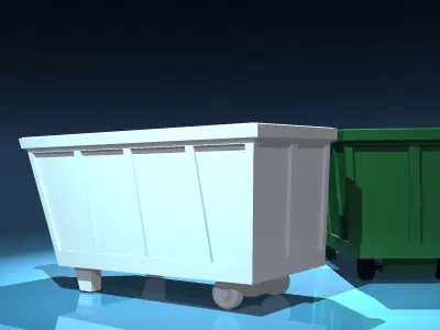 Recycle bin 3D model shop