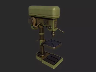 Drill Press Low-poly 3D model buy