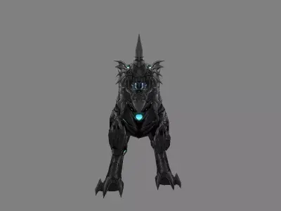 Mount - Dino Type 14 Low-poly 3D model