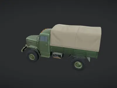 military cargo truck 3D model