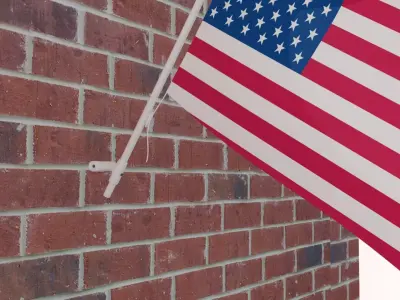 Flag of USA 3D model