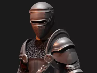 3D Character - Knight Low-poly 3D model