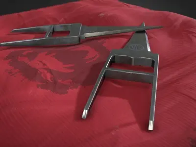 12 Monkeys Titan Katar Dagger Low-poly 3D model