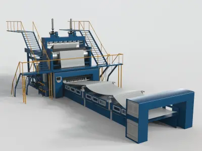 Paper Making Equipment 3D model