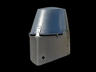 Medieval helmet 3D model get