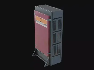Air Conditioner Unit and Refrigeration Machine Game Ready Low-poly 3D model shop