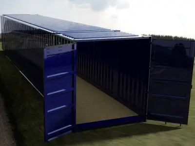 53FT ISO Shipping Container 3D model
