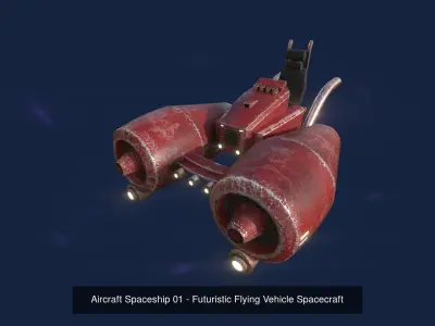 06 Aircraft Spaceship  - Airplanes - Spacecraft Asset 3D Model Pack