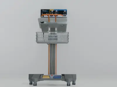 Hospital Equipment bowa electrosurgical unit Low-poly 3D model