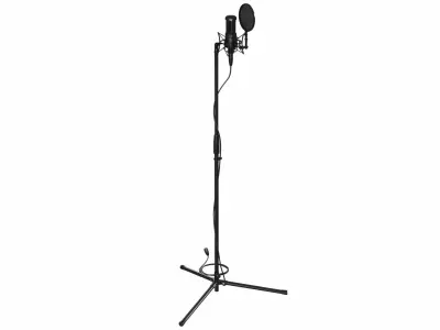 Microphone Collection with Stand 3D model