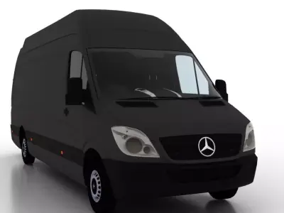 Mercedes Benz Sprinter L3H3 2009 Cargo UK 3D model