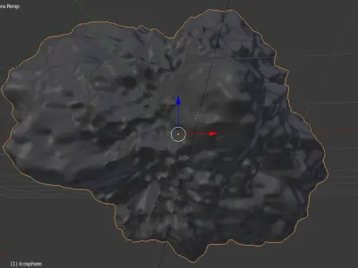 Asteroid Space Meteor Rock 3D model