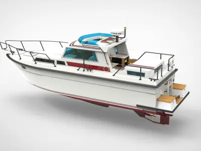 Recreational Boat 3D model order