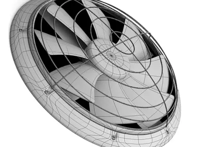 Cooler fan 3D model