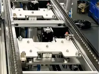 Dual-Level Industrial Chain Conveyor System 3D model