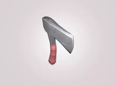 Hand Axe Hatchet Tool - Game Ready Low Poly PBR 3D Model Low-poly 3D model