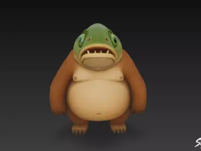 Trippi Troppi - Italian Brainrot Low-poly 3D model