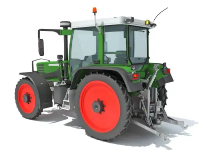 Tractor 3D model 16