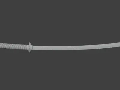 KATANA samurai sword Low-poly 3D model 5
