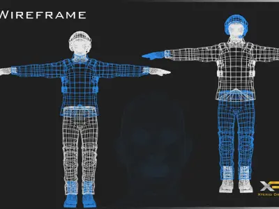 Military Character - Logan Low-poly 3D model