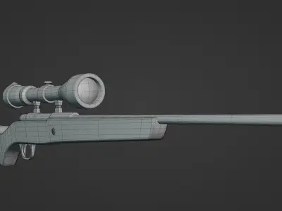Hunting-rifle 3D model