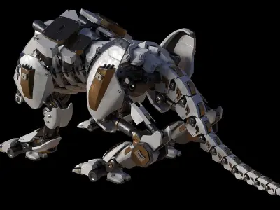 Iron tiger 3D model purchase