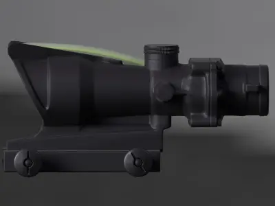 4x Scope Low-poly 3D model