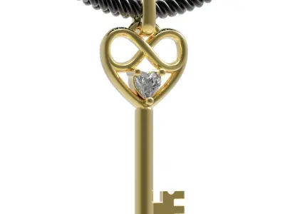 3d key necklace for print 3D print model