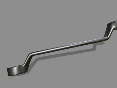 wrench Low-poly 3D model 12