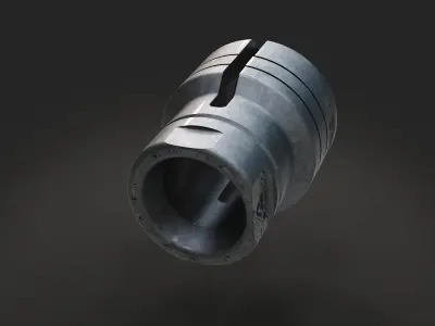 muzzle brake front station 3D model