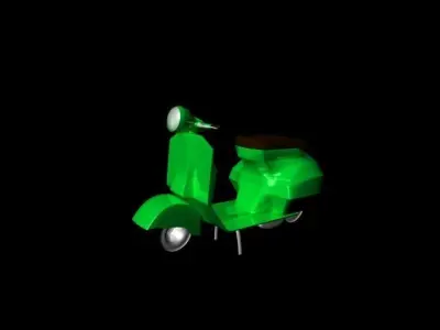 Vespa scooter Low-poly 3D model buy
