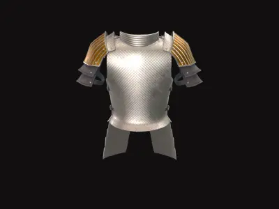 Medieval Metal Armor V03 Low-poly 3D model