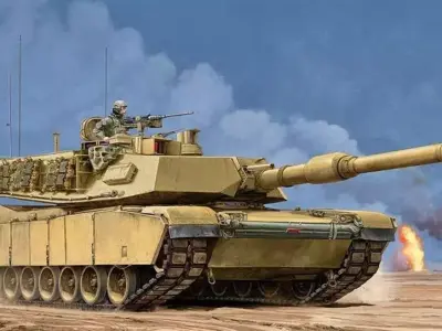 M1A2 Abrams tank 3D model