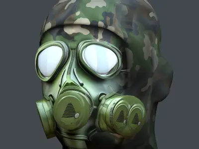 Helmet 3d model military combat Military Low-poly Low-poly 3D model 3
