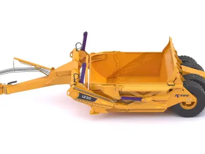 K-Tec Direct Mount Scrapers 1230  3D model