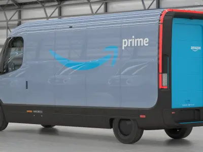 Amazon Electric Delivery Van 3D model purchase