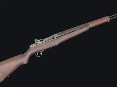 M1 Garand - World War 2 Gun Low-poly 3D model