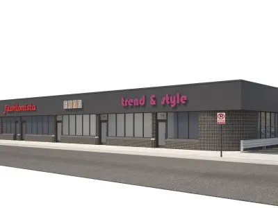 Retail-077 Retail Store 3D model