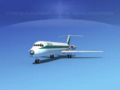 Douglas DC-9-40 Alitalia 3D model