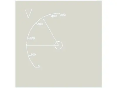 Voltmeter side of box Free 3D model