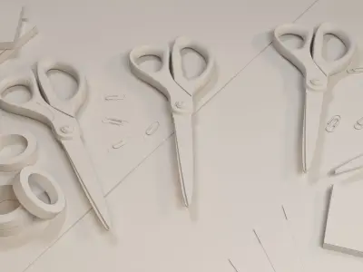 Scissors 3D model purchase